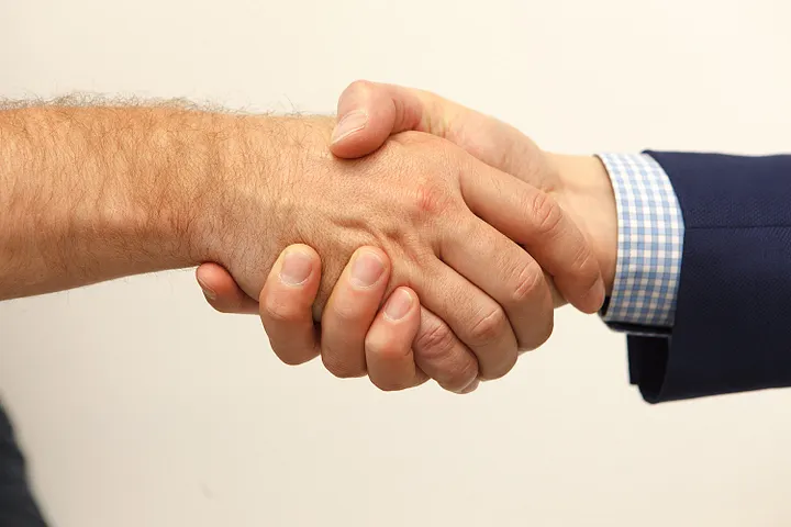 a handshake