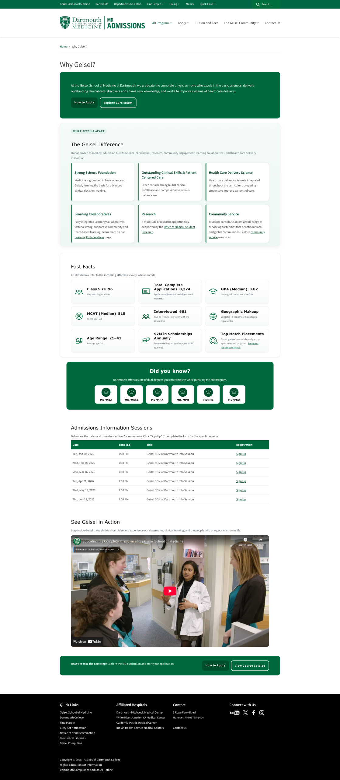 screenshot of why gesiel webpage