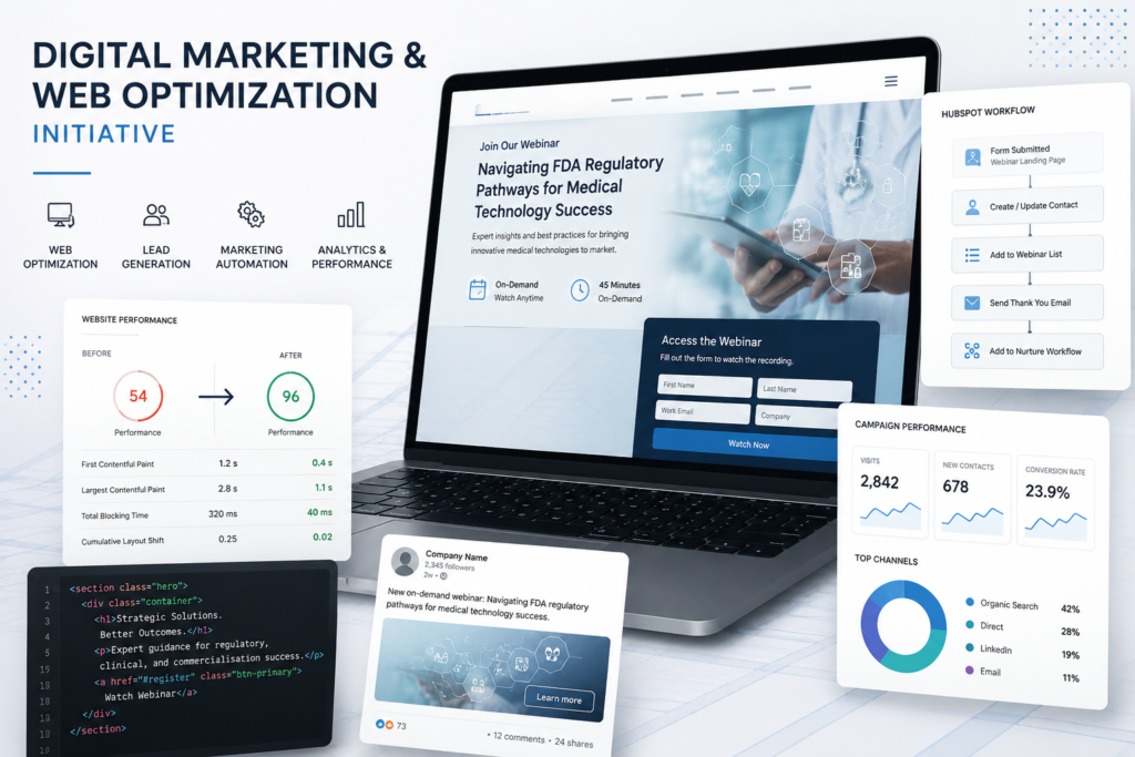 Digital marketing and web optimization project preview